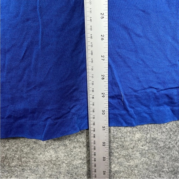 POLO Golf Ralph Lauren Top Size Large Mens Blue Long Sleeve Collared Pima Cotton - Picture 10 of 12